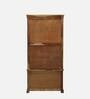 Carleson Sheesham Wood Book Case In Rustic Teak Finish
