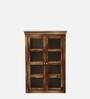 Carleson Sheesham Wood Book Case In Rustic Teak Finish
