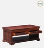 Carleson Sheesham Wood Coffee Table In Scratch Resistant Honey Oak Finish