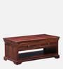 Carleson Sheesham Wood Coffee Table In Scratch Resistant Honey Oak Finish