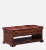 Carleson Sheesham Wood Coffee Table In Scratch Resistant Honey Oak Finish