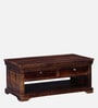 Carleson Sheesham Wood Coffee Table In Scratch Resistant Provincial Teak Finish