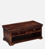 Carleson Sheesham Wood Coffee Table In Scratch Resistant Provincial Teak Finish