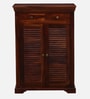 Carleson Sheesham Wood Shoe Cabinet In Honey Oak Finish