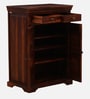 Carleson Sheesham Wood Shoe Cabinet In Honey Oak Finish