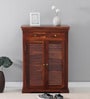 Carleson Sheesham Wood Shoe Cabinet In Honey Oak Finish