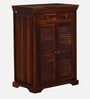 Carleson Sheesham Wood Shoe Cabinet In Honey Oak Finish