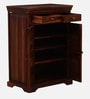 Carleson Sheesham Wood Shoe Cabinet In Honey Oak Finish
