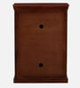 Carleson Sheesham Wood Shoe Cabinet In Honey Oak Finish