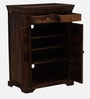 Carleson Sheesham Wood Shoe Cabinet In Scratch Resistant Provincial Teak Finish