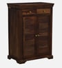 Carleson Sheesham Wood Shoe Cabinet In Scratch Resistant Provincial Teak Finish