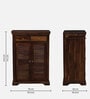 Carleson Sheesham Wood Shoe Cabinet In Scratch Resistant Provincial Teak Finish