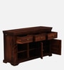 Carleson Sheesham Wood Sideboard In Scratch Resistant Honey Oak Finish
