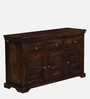 Carleson Sheesham Wood Sideboard In Scratch Resistant Provincial Teak Finish