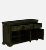 Carleson Sheesham Wood Sideboard In Scratch Resistant Spring Green Finish