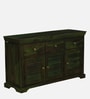Carleson Sheesham Wood Sideboard In Scratch Resistant Spring Green Finish