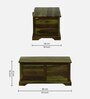 Carleson Sheesham Wood Trunk In Scratch Resistant Spring Green Finish