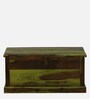Carleson Sheesham Wood Trunk In Scratch Resistant Spring Green Finish