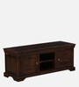Carleson Sheesham Wood TV Console In Provincial Teak Finish For TVs Up To 43"
