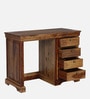Carleson Sheesham Wood Writing Table In Provincial Teak Finish