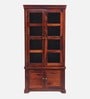 Carleson Sheesham Wood Book Case In Honey Oak Finish