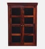 Carleson Sheesham Wood Book Case In Honey Oak Finish