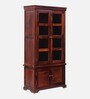 Carleson Sheesham Wood Book Case In Honey Oak Finish