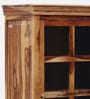 Carleson Sheesham Wood Book Case In Rustic Teak Finish