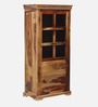 Carleson Sheesham Wood Book Case In Rustic Teak Finish