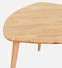 Carlito Solid Wood Coffee Table In Natural Finish