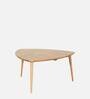 Carlito Solid Wood Coffee Table In Natural Finish