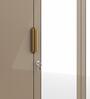 Carlos 4 Door Wardrobe With Mirror & Locker in High Gloss Finish