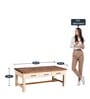 Carlos Large Coffee Table In Brown Finish