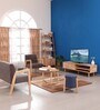 Carlos Solid Wood Coffee Table In Natural Finish