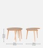 Carlos Solid Wood Coffee Table In Natural Finish