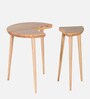 Carlos Solid Wood Coffee Table In Natural Finish