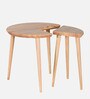 Carlos Solid Wood Coffee Table In Natural Finish