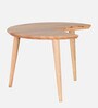 Carlos Solid Wood Coffee Table In Natural Finish