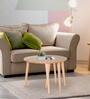 Carlos Solid Wood Coffee Table In Natural Finish