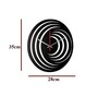 Carlos Engineered Wood Black Wall Clock