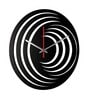 Carlos Engineered Wood Black Wall Clock