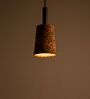 Carmel Dark Black  Stainless Steel & Cork Pendant Hanging Light