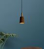 Carmel Dark Black  Stainless Steel & Cork Pendant Hanging Light