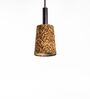 Carmel Dark Black  Stainless Steel & Cork Pendant Hanging Light