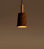 Carmel Dark Natural  Stainless Steel & Cork Pendant Hanging Light
