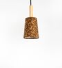 Carmel Dark Natural  Stainless Steel & Cork Pendant Hanging Light
