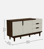 Carmel Sideboard In White & Brown Colour