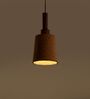 Carmel Stepped Light Dark  Stainless Steel & Cork Pendant Hanging Light