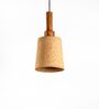 Carmel Stepped Light Dark  Stainless Steel & Cork Pendant Hanging Light