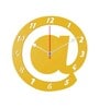 Carmen Engineered Wood Yellow Wall Clock